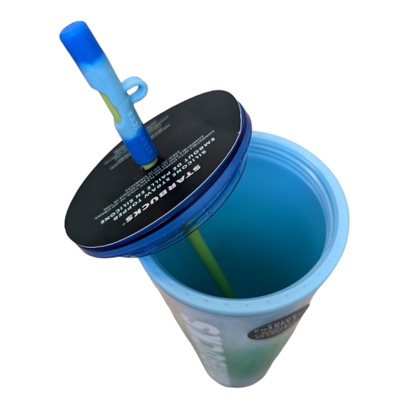 Starbucks Blossom Color Change Venti Tumbler W/Swirl Straw Topper - Picture 7 of 7